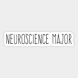 Neuroscience Major Sticker